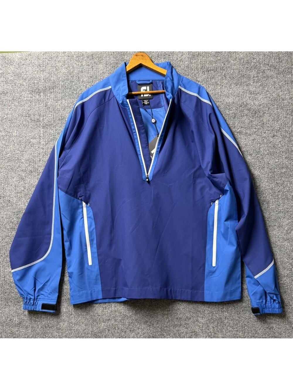FootJoy Sport Windshirt Men’s XL Blue Golf Jacket NWT Windproof Stretch